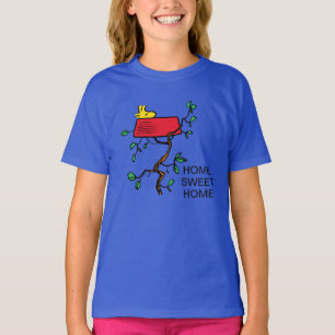 T-shirt cacahuètes Bois en sieste dans le plat de Snoopy