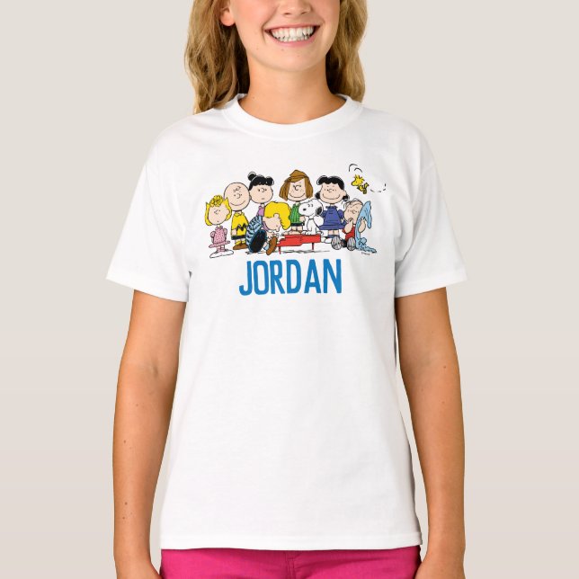 T-shirt cacahuètes | Charlie Brown et Gang | Ajouter Votre (Devant)