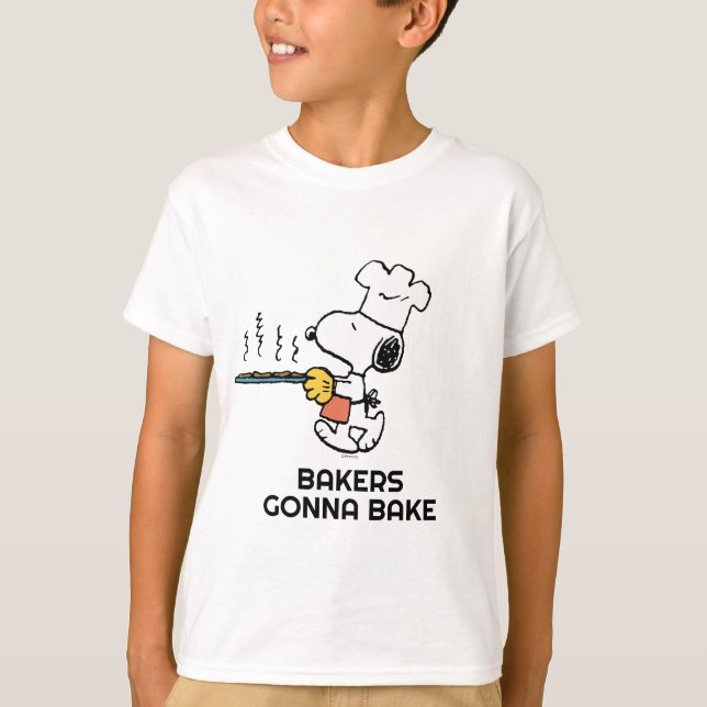 T-shirt cacahuètes | Cookies à biscuits Snoopy (Devant)
