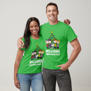 T-shirt cacahuètes La Bande autour de l'arbre de Noël