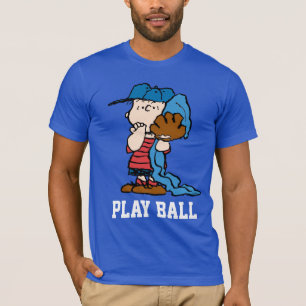 T-shirt cacahuètes Linus Dans Son Engin De Baseball