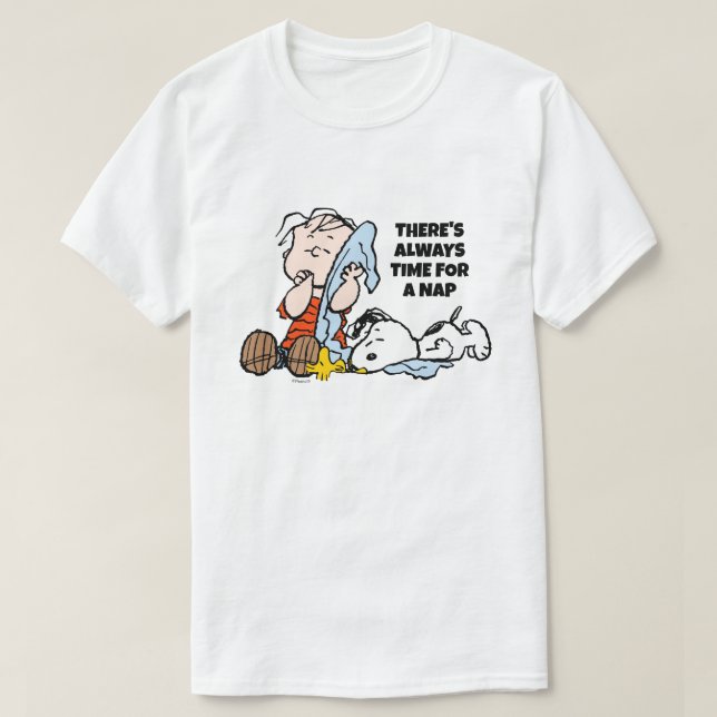 T-shirt cacahuètes | Linus, Snoopy & Woodstock (Design devant)
