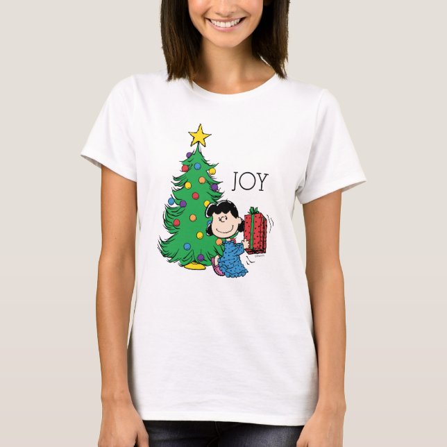 T-shirt cacahuètes | Lucy Christmas Tree (Devant)