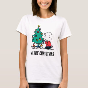 T-shirt cacahuètes   Lumières de Noël Brown Charlie