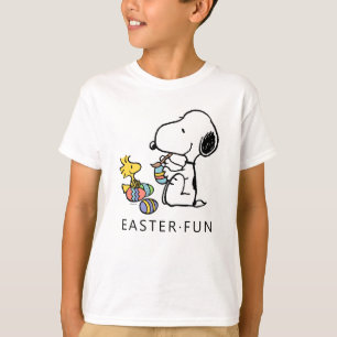 T-shirt cacahuètes Oeufs de peinture Snoopy & Woodstock