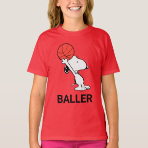 T-shirt cacahuètes Snoopy Basketball Hoop Shot