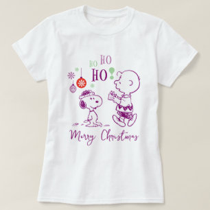 T-shirt cacahuètes   Snoopy & Charlie Brown Ho Ho Ho