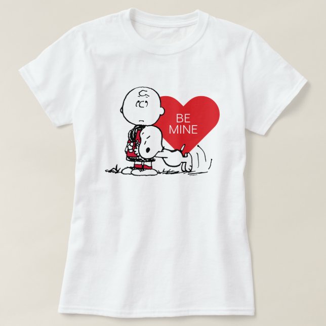 T-shirt cacahuètes | Snoopy & Charlie Brown Valentine (Design devant)
