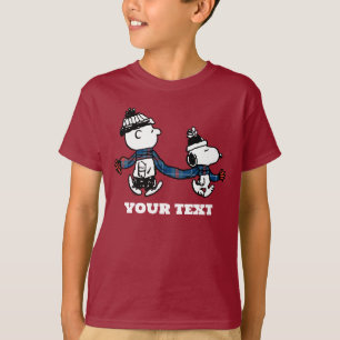 T-shirt cacahuètes Snoopy & Charlie Brown Winter Scarf
