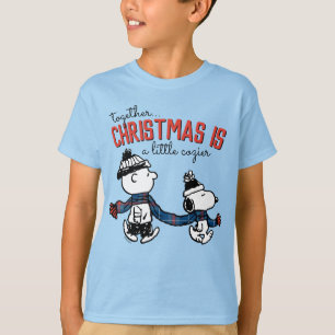 T-shirt cacahuètes Snoopy & Charlie Brown Winter Scarf