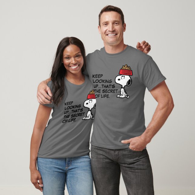 T-shirt cacahuètes | Snoopy Équilibrer Son Chien Disque (Unisexe)