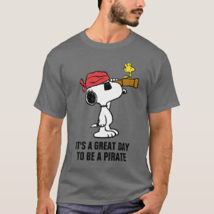 T-shirt cacahuètes   Snoopy et bois de pirate