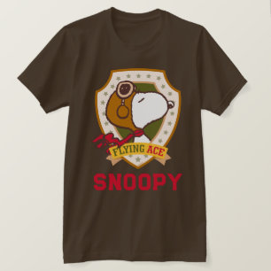 T-shirt cacahuètes Snoopy Flying Ace Badge