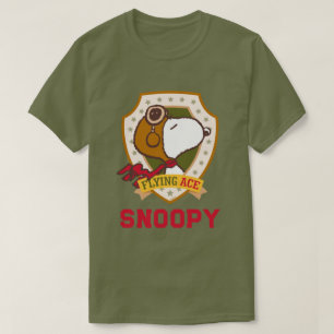 T-shirt cacahuètes   Snoopy Flying Ace Badge