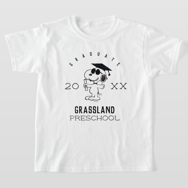 T-shirt cacahuètes | Snoopy Graduate (Poser)