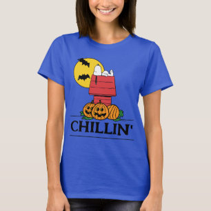 T-shirt cacahuètes Snoopy Halloween Doghouse