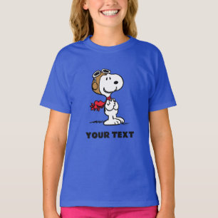 T-shirt cacahuètes Snoopy L'As Volant