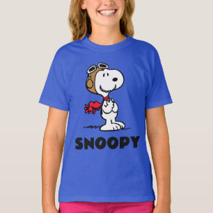 T-shirt cacahuètes Snoopy L'As Volant