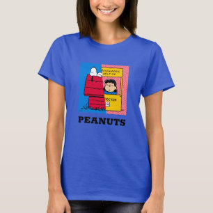 T-shirt cacahuètes   Snoopy & Lucy Half & Half