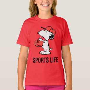 T-shirt cacahuètes Snoopy Making the Catch