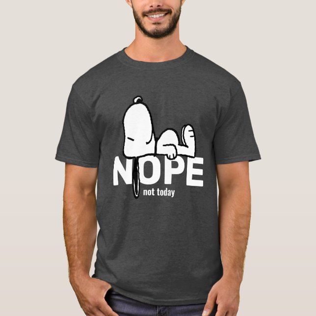 T-shirt cacahuètes | Snoopy Pas aujourd'hui (Devant)