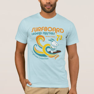 T-shirt cacahuètes   Snoopy Surboard Longboard Competition
