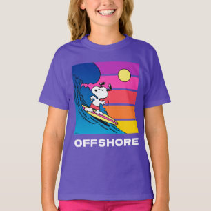 T-shirt cacahuètes   Snoopy Surfing