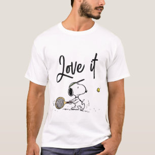 T-shirt cacahuètes Snoopy Tennis Player