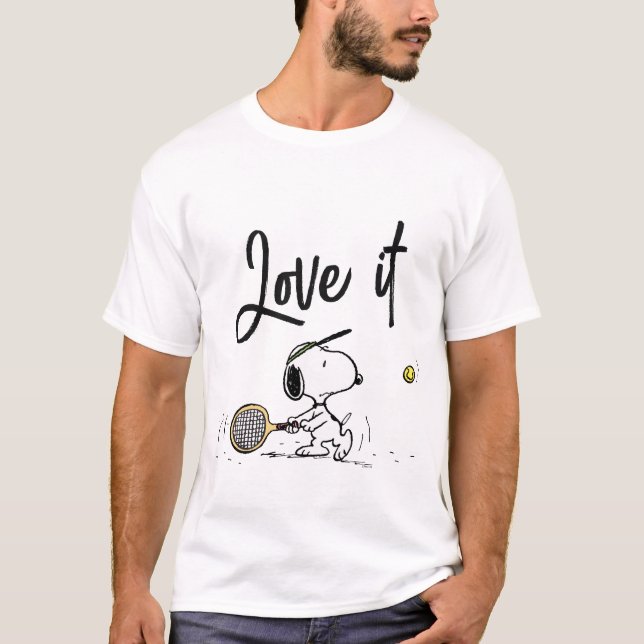 T-shirt cacahuètes | Snoopy Tennis Player (Devant)