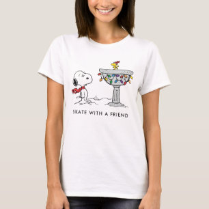T-shirt cacahuètes   Snoopy & Woodstock Bain décoré d'oise