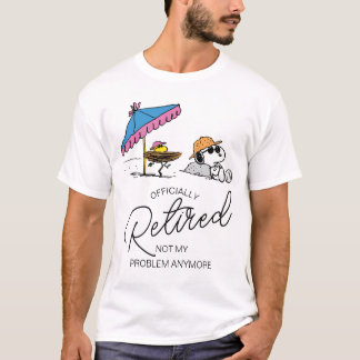 T-shirt cacahuètes | Snoopy & Woodstock Beach Je suis retr