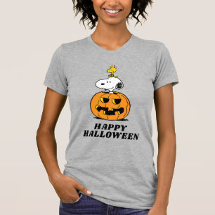 T-shirt cacahuètes Snoopy & Woodstock Citrouille pop-up