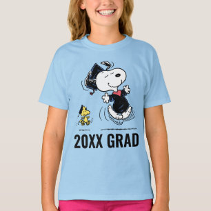 T-shirt cacahuètes Snoopy & Woodstock Graduation