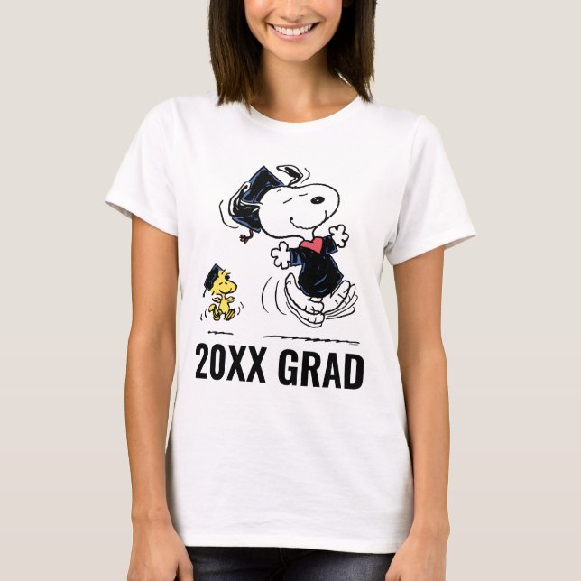T-shirt cacahuètes | Snoopy & Woodstock Graduation (Devant)