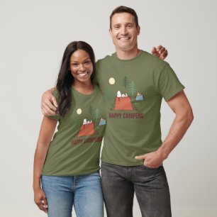 T-shirt cacahuètes Snoopy & Woodstock Happiness is Campi