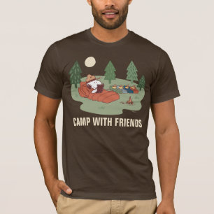 T-shirt cacahuètes   Snoopy & Woodstock Happy Campers