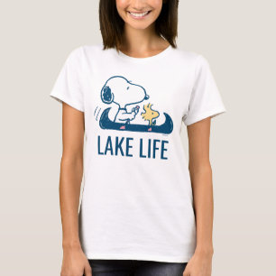 T-shirt cacahuètes Snoopy & Woodstock Lake Life
