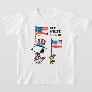 T-shirt cacahuètes Snoopy & Woodstock Oncle Sams