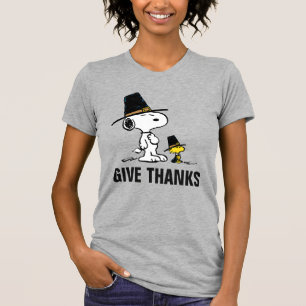 T-shirt cacahuètes Snoopy & Woodstock Pilgrim
