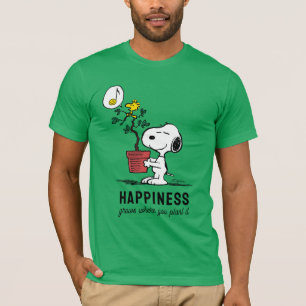 T-shirt cacahuètes   Snoopy & Woodstock Plante A Tree
