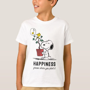 T-shirt cacahuètes   Snoopy & Woodstock Plante A Tree