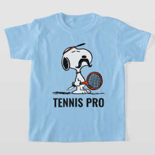 T-shirt cacahuètes Snoopy's Mustache Jouer au tennis