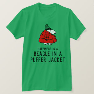 T-shirt cacahuètes   Veste Snoopy Red Puffer