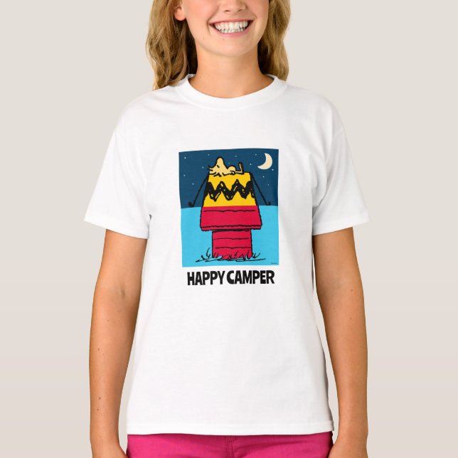 T-shirt cacahuètes | Woodstock Camping Demi et Demi (Devant)