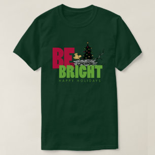 T-shirt cacahuètes   Woodstock Noël Soyez brillant
