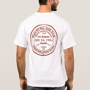 T-shirt Cachet d'annulation de la main du bureau de poste
