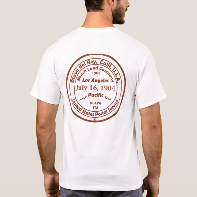 T-shirt Cachet d'annulation de la main du bureau de poste  (Dos)