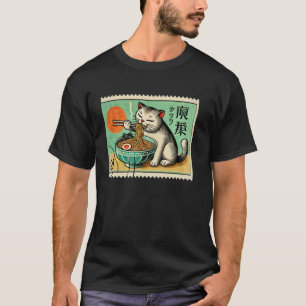 T-shirt Cachet de timbre-poste de coucher de soleil de nou