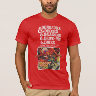 T-shirt Cachots et wagon-restaurants et dragons et