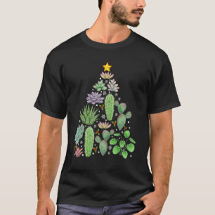 T-shirt Cactus d'arbre de Noël pour jardinage 4\Fun Jardin